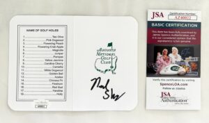 Neal Shipley Signed Masters Scorecard 2024 Low Amateur Champion JSA 1