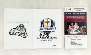 Nicolai Hojgaard Signed 2023 Ryder Cup Scorecard JSA 2