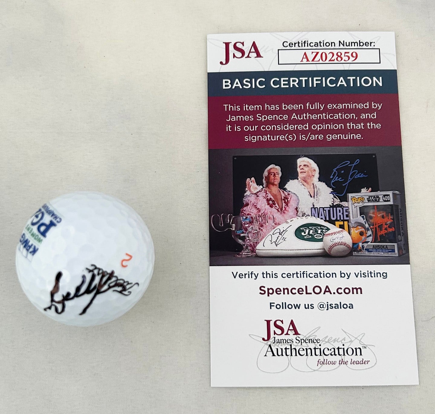 Danielle Kang Signed Golf Ball 2017 Womens PGA Championship JSA