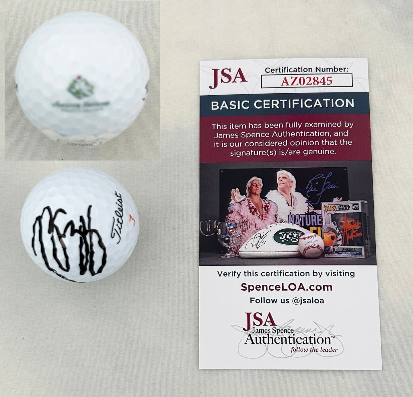 Rose Zhang Signed Golf Ball 2020 US Womens Amateur JSA 3