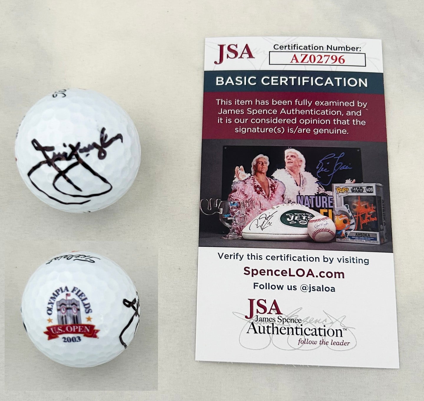 Jim Furyk Signed Golf Ball 2003 US Open JSA