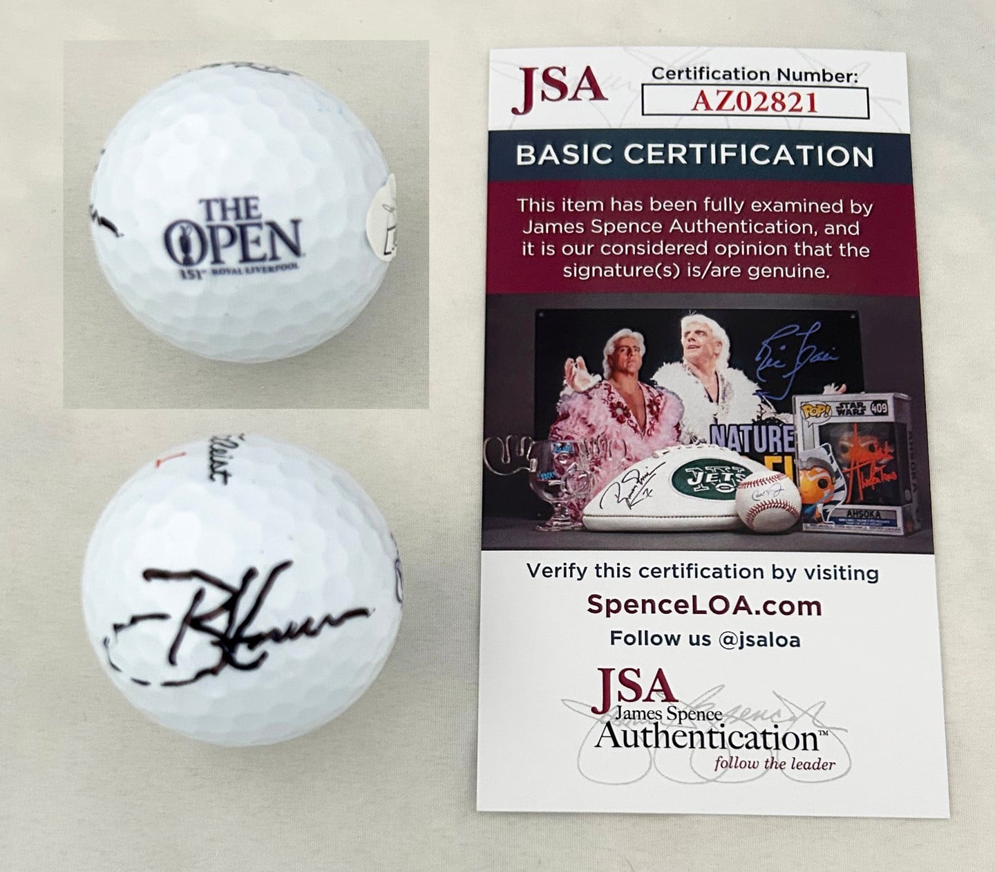 Brian Harman Signed Golf Ball 2023 US Open JSA 2