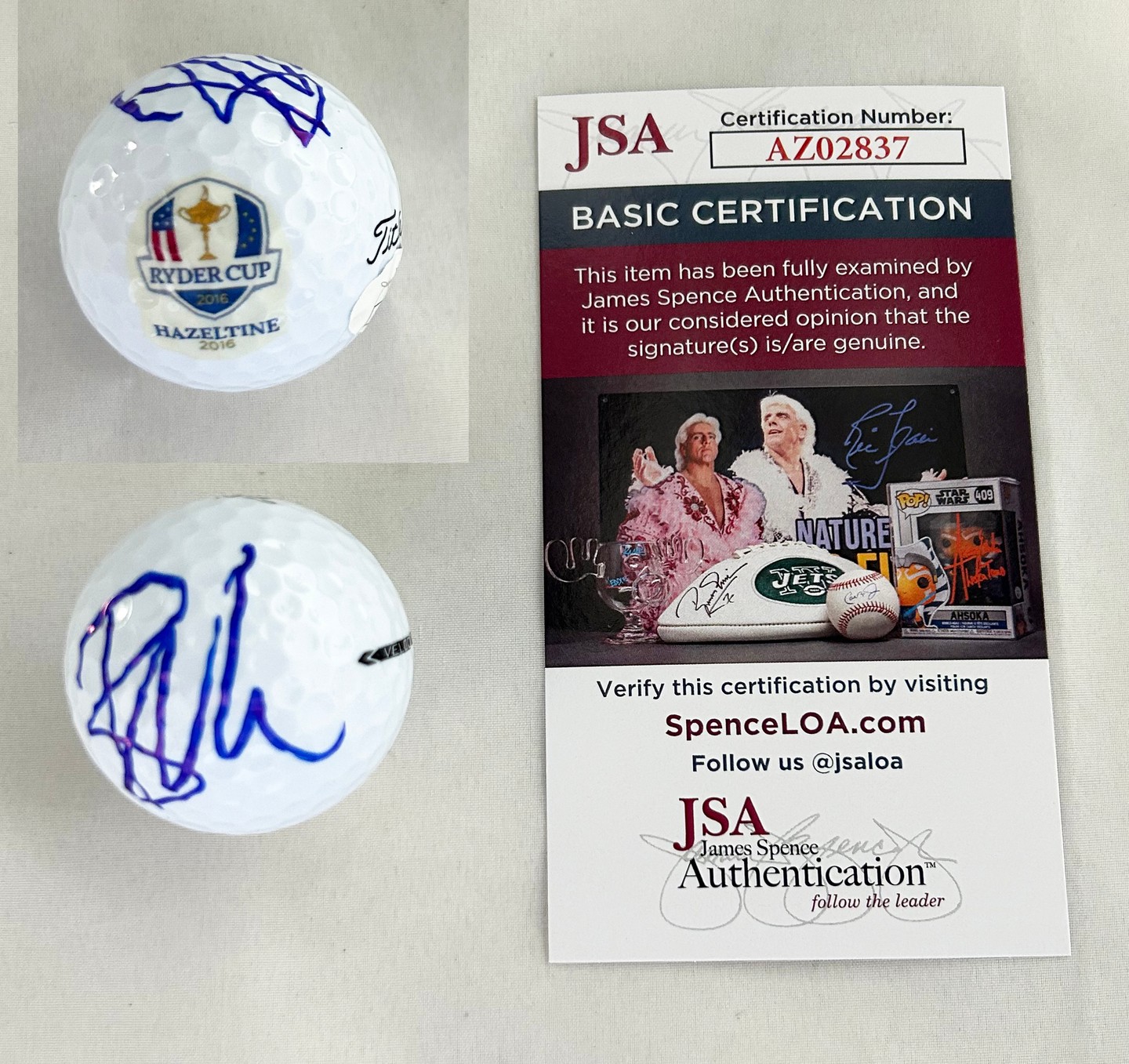 Robert MacIntyre Signed Golf Ball 2023 Ryder Cup JSA 1
