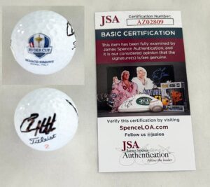 Tyrrell Hatton Signed Golf Ball 2023 Ryder Cup JSA