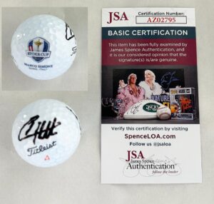 Tyrrell Hatton Signed Golf Ball 2023 Ryder Cup JSA 1