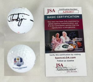 Thorbjorn Olesen Signed Golf Ball 2018 Ryder Cup JSA