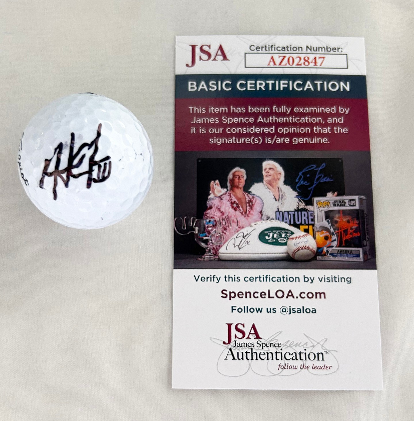 Harold Varner III Signed Golf Ball JSA