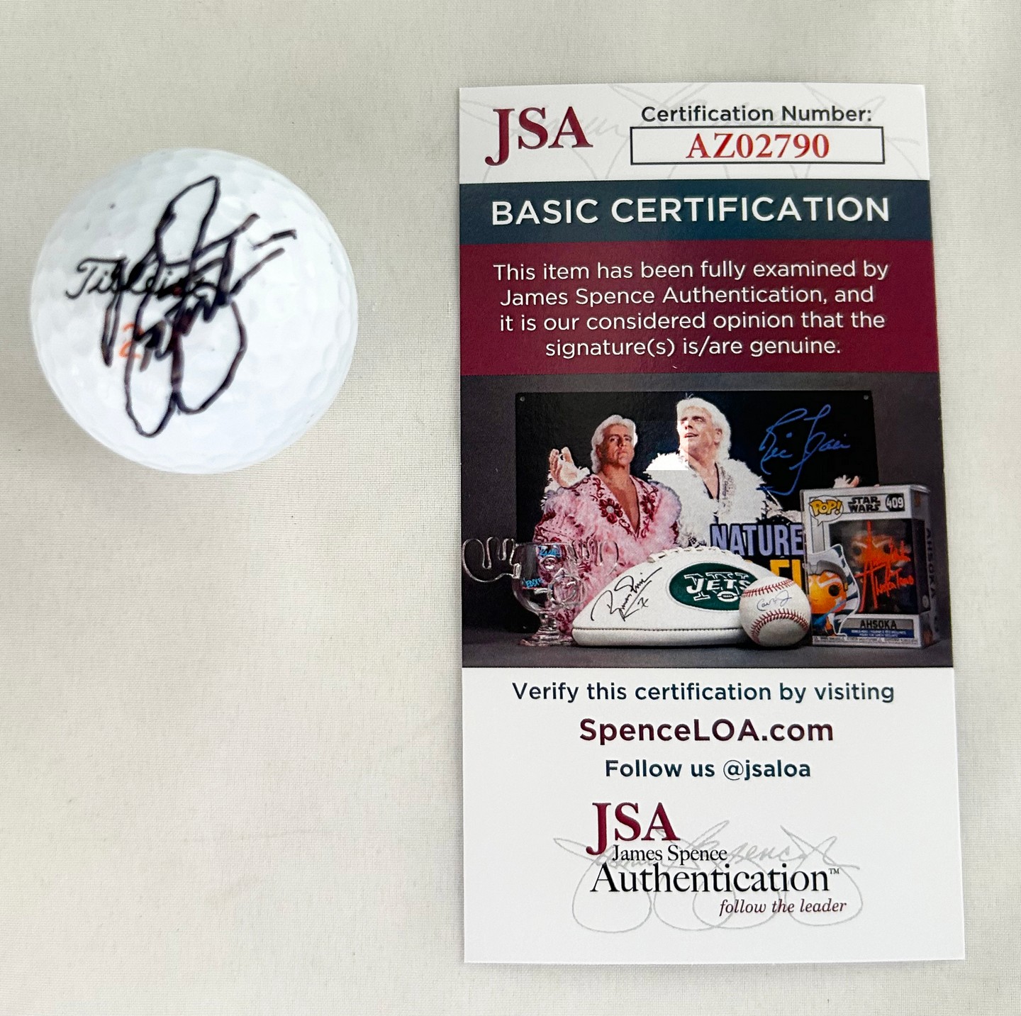 Rickie Fowler Signed Golf Ball JSA 2