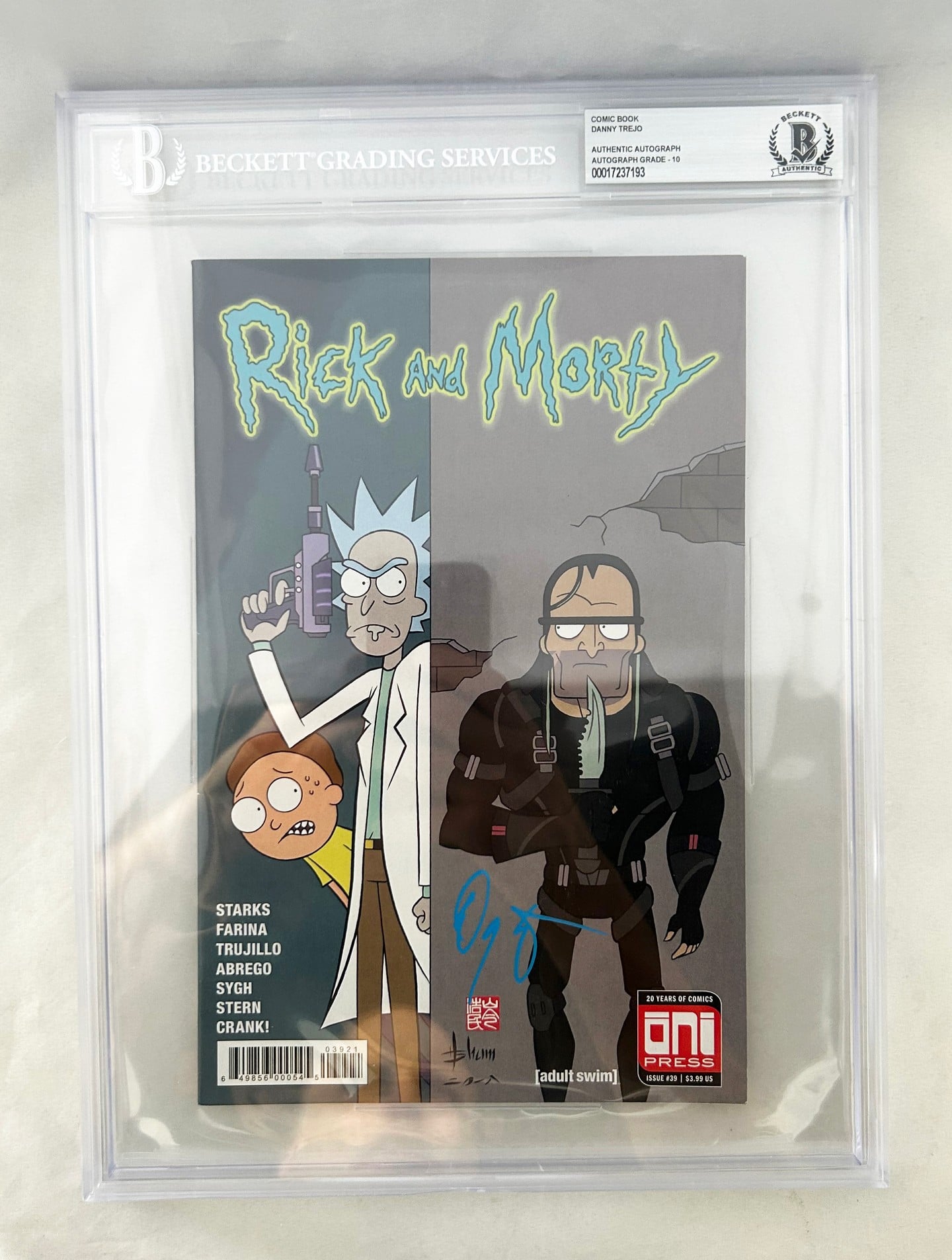 Danny Trejo Signed Comic Book Rick & Morty Jaguar Beckett BAS 3