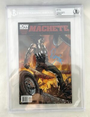Danny Trejo Signed Comic Book Machete Beckett BAS