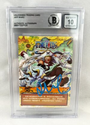 Jeff Ward Signed Card One Piece Buggy Beckett BAS