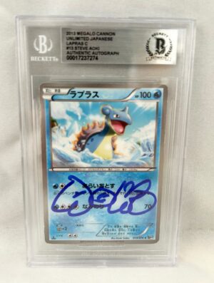Steve Aoki Signed Pokemon Card Japanese Beckett BAS