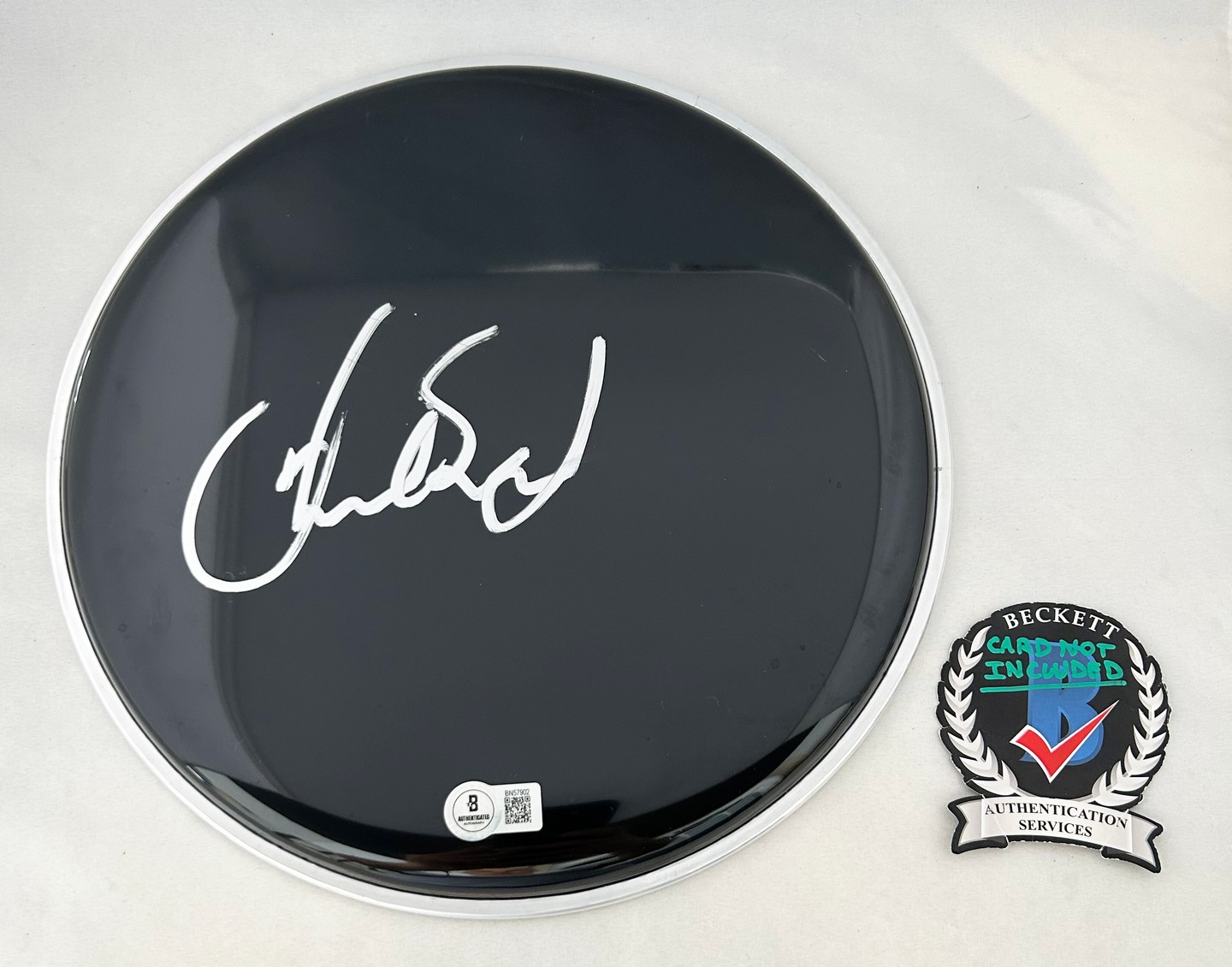 Chad Smith Signed Drumhead Red Hot Chili Peppers Beckett BAS 5