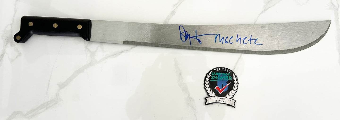 Danny Trejo Signed Machete Beckett BAS 4