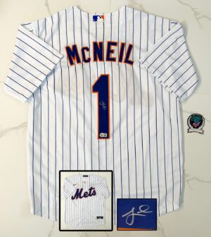 Jeff McNeil Signed Jersey New York Mets Beckett BAS
