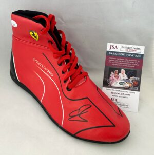 Oliver Bearman Signed Boot Ferrari Haas 1 Formula 1 JSA