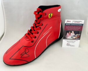 Oliver Bearman Signed Boot Ferrari Haas 1 Formula 1 JSA 1