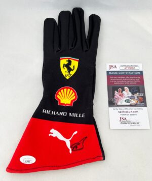 Oliver Bearman Signed Racing Glove Ferrari Haas Formula 1 JSA 1