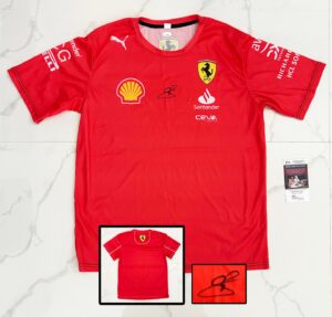 Oliver Bearman Signed Shirt Ferrari Haas Formula 1 JSA 1