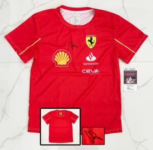 Oliver Bearman Signed Shirt Ferrari Haas Formula 1 JSA 2