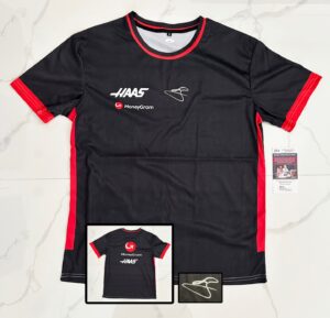 Oliver Bearman Signed Shirt Ferrari Haas Formula 1 JSA 3