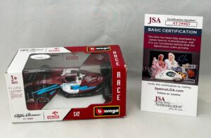 Valtteri Bottas Signed Car 1:43 Alfa Romeo F1 Formula 1 JSA 1