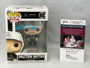 Valtteri Bottas Signed Funko Pop Mercedes F1 Formula 1 JSA 2