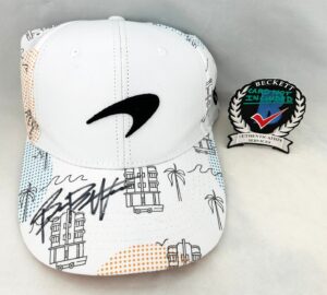 Bianca Bustamante Signed Hat McLaren 2024 Miami GP F1 Academy Formula 1 Beckett BAS