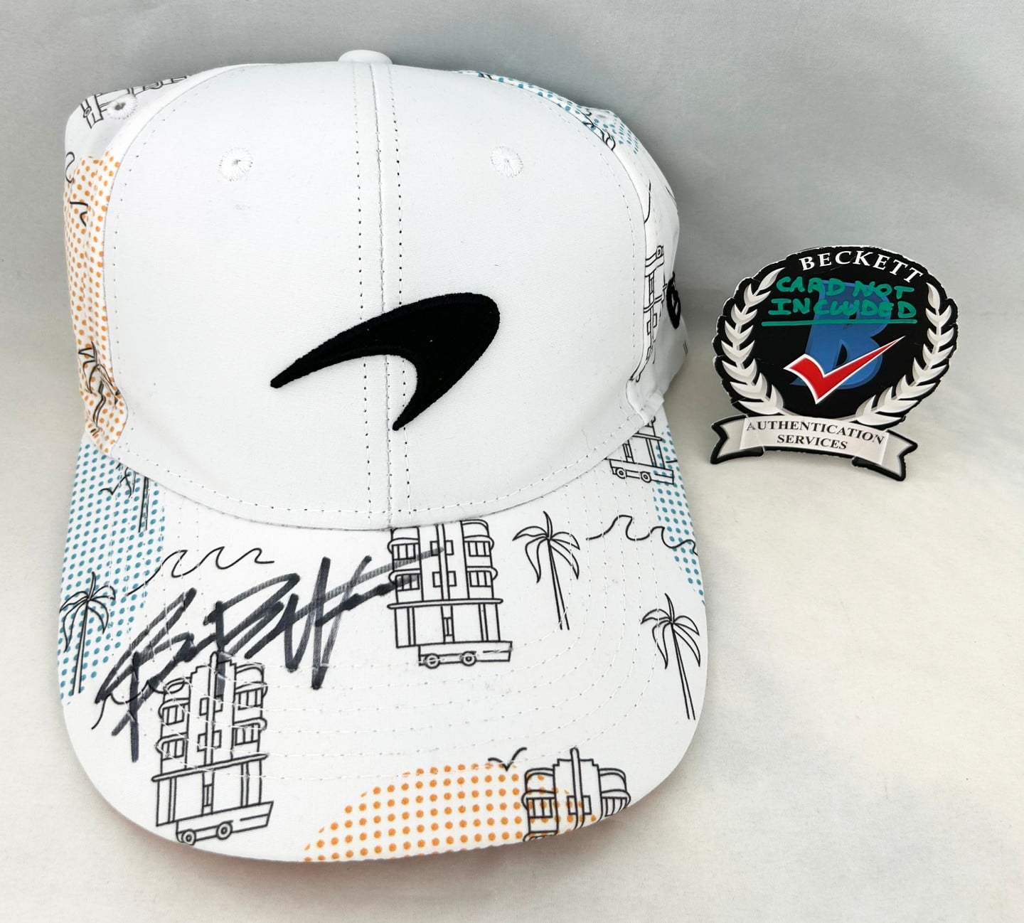 Bianca Bustamante Signed Hat McLaren 2024 Miami GP F1 Academy Formula 1 Beckett BAS
