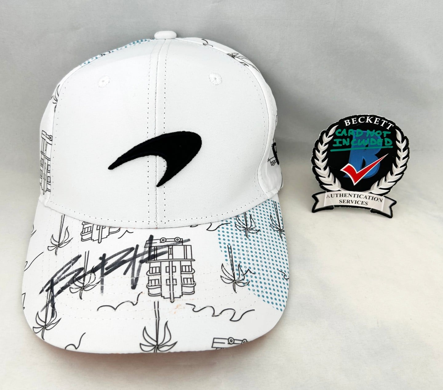Bianca Bustamante Signed Hat McLaren 2024 Miami GP F1 Academy Formula 1 Beckett BAS 1