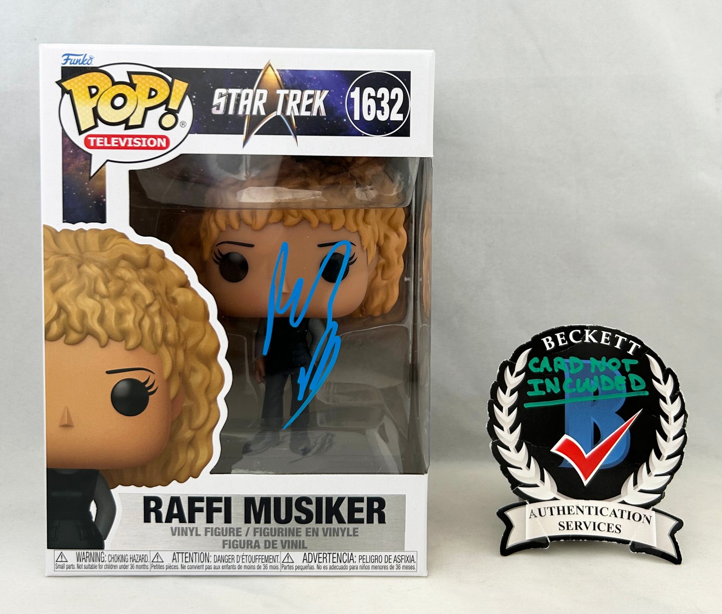 Michelle Hurd Signed Funko Pop Star Trek Picard Raffi Musiker Beckett BAS 1