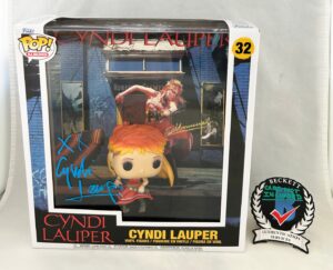 Cyndi Lauper Signed Funko Pop Beckett BAS