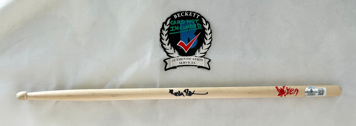 Roxy Petrucci Signed Drumstick Vixen Beckett BAS 2