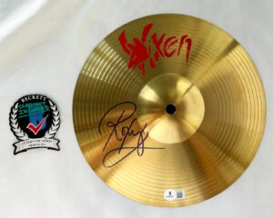 Roxy Petrucci Signed Cymbal Vixen Beckett BAS