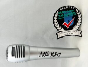 Natti Natasha Signed Microphone  Beckett BAS