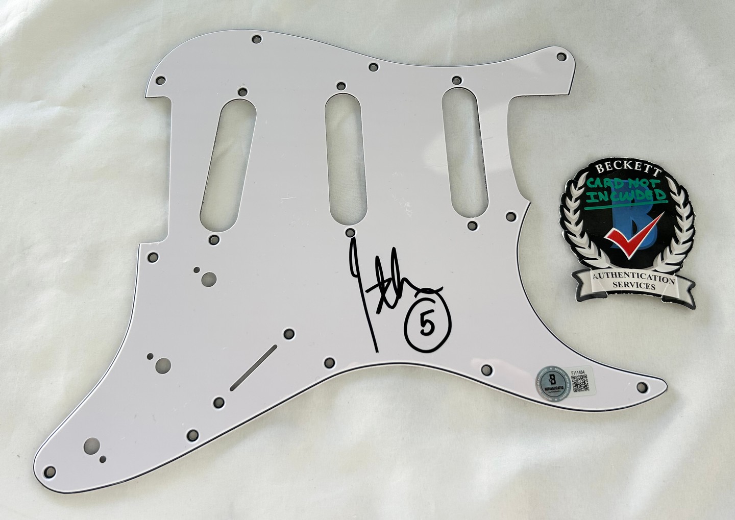 John 5 Signed Electric Pickguard Beckett BAS