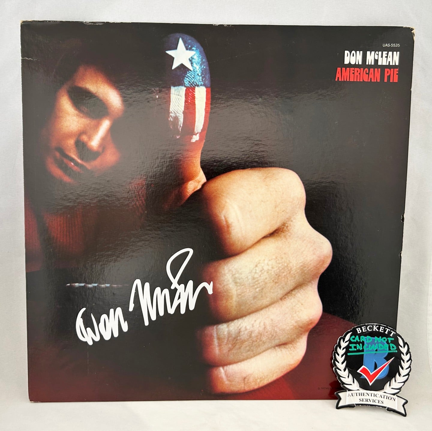 Don McLean Signed Vinyl LP Album American Pie Original Pressing Beckett BAS