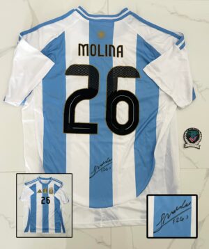 Nahuel Molina Signed Jersey FC Argentina Beckett BAS