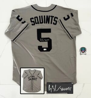 Chauncey Leopardi Signed Jersey Squints The Sandlot Beckett BAS