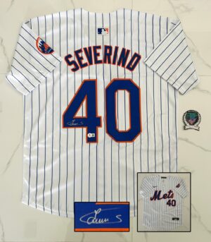 Luis Severino Signed Jersey New York Yankees Beckett BAS 1