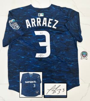 Luis Arraez Signed Jersey 2023 All Star Miami Marlins Beckett BAS