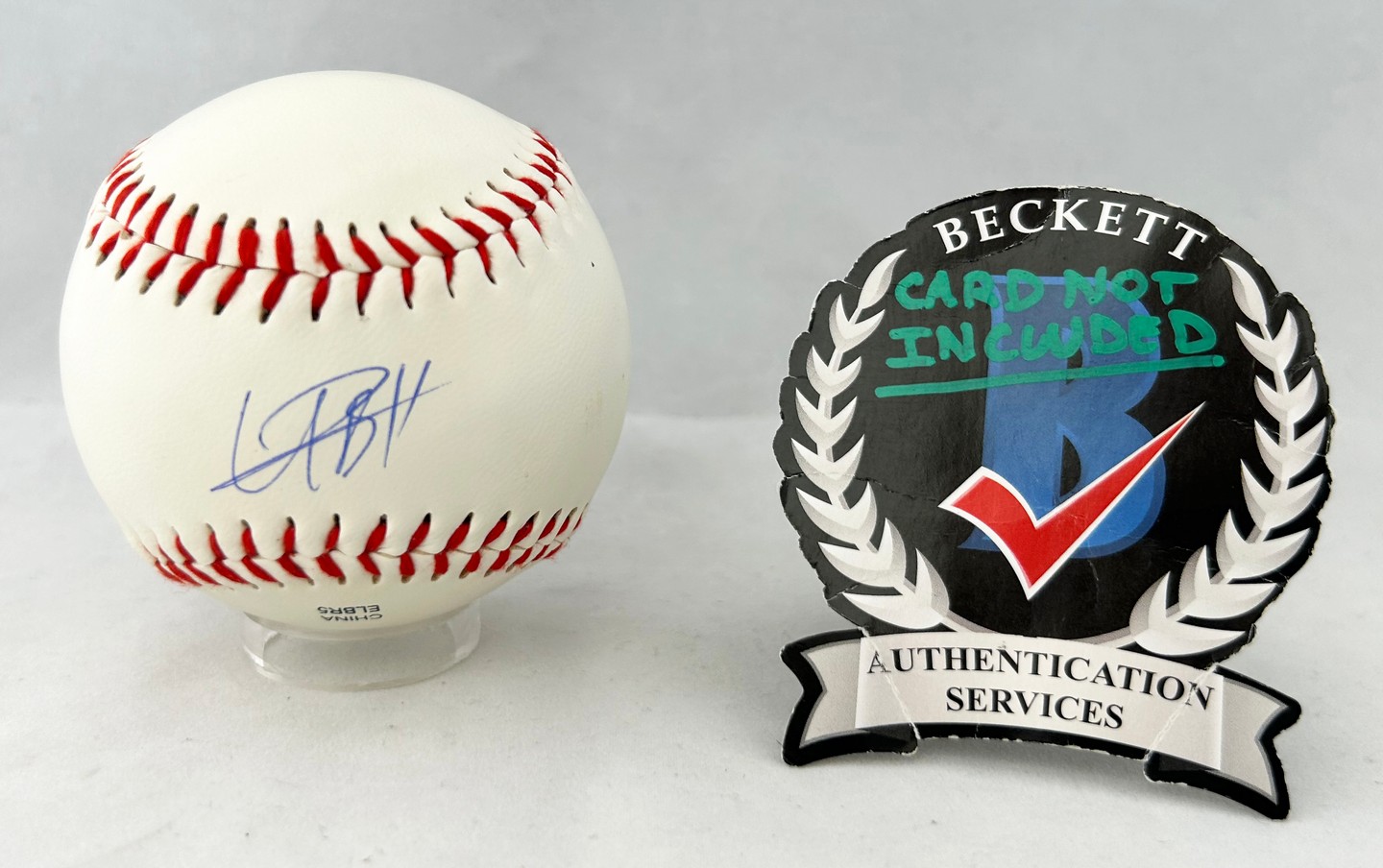 Usain Bolt Signed Baseball Olympics Gold Medalist Beckett BAS 2