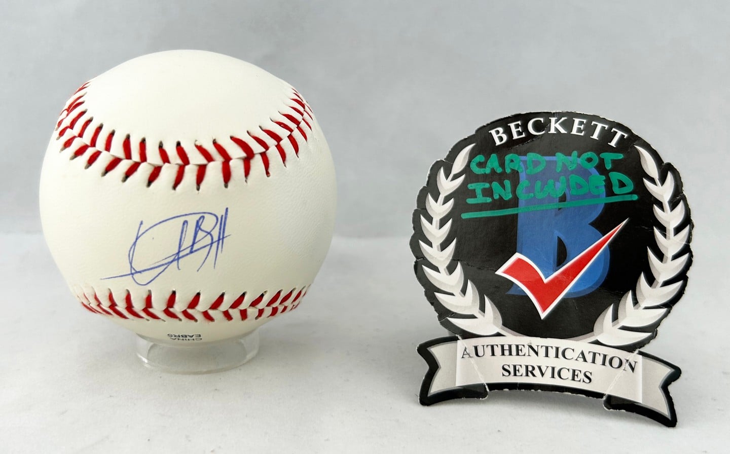 Usain Bolt Signed Baseball Olympics Gold Medalist Beckett BAS 3