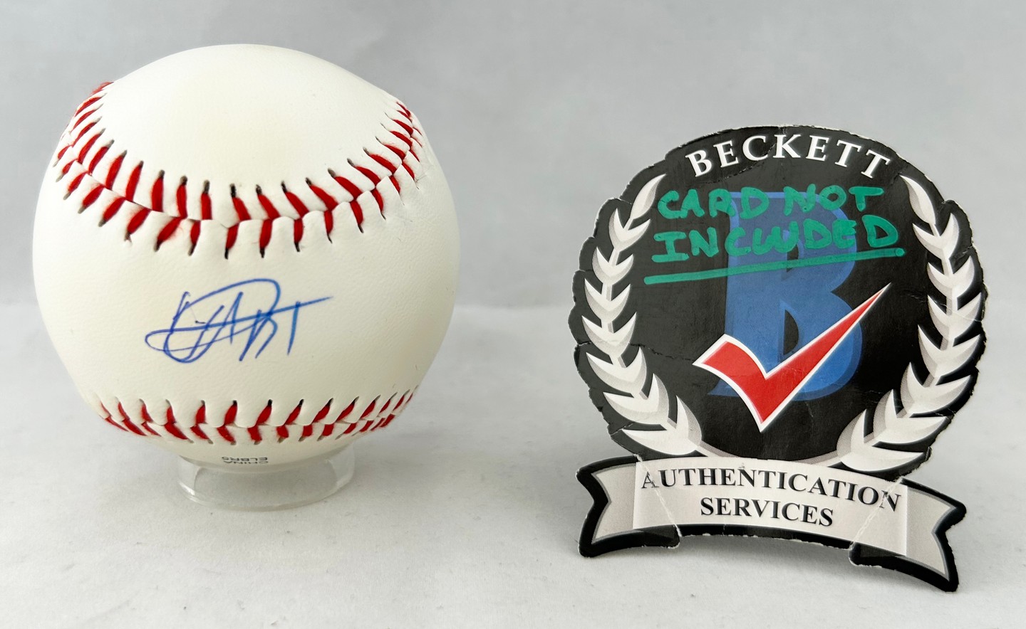 Usain Bolt Signed Baseball Olympics Gold Medalist Beckett BAS 5