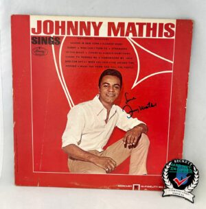 Johnny Mathis Signed Vinyl LP Album Beckett BAS 7