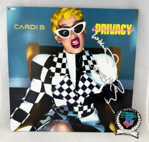 Cardi B Signed Vinyl LP Album Invasion of Privacy Beckett BAS