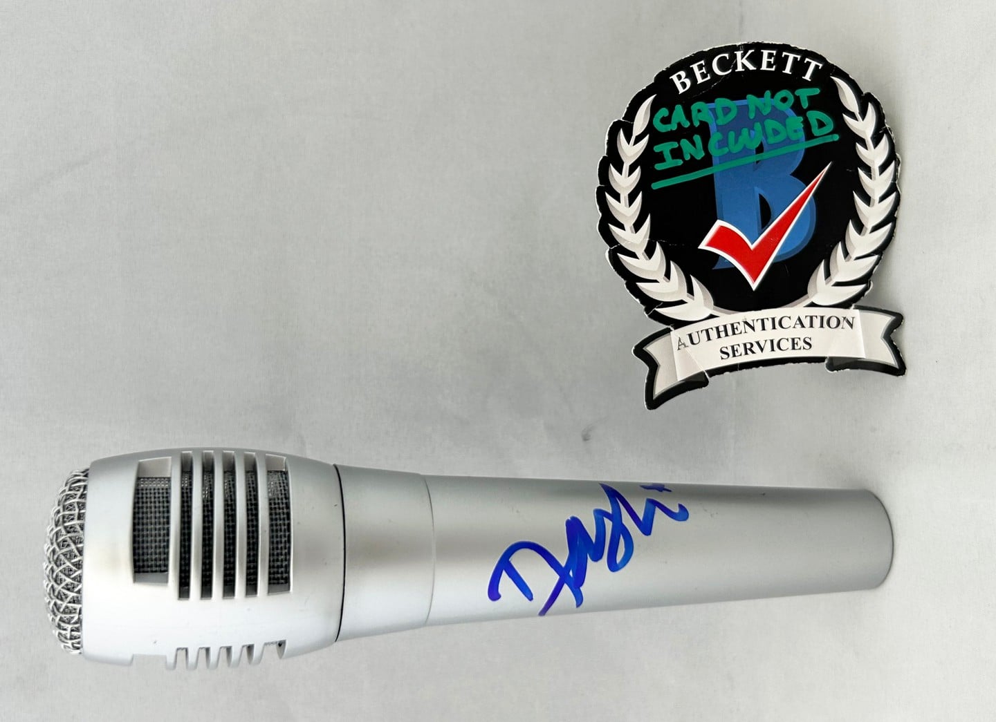 Dasha Signed Microphone Beckett BAS 1