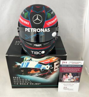 George Russell Signed Mini Helmet 1:2 2022 Mercedes Formula 1 F1 Beckett BAS
