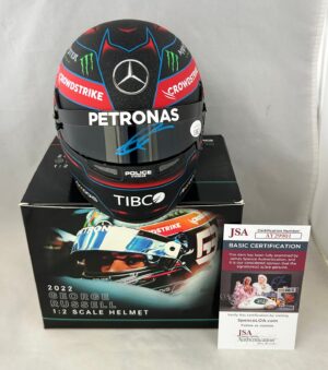 George Russell Signed Mini Helmet 1:2 2022 Mercedes Formula 1 F1 Beckett BAS 1