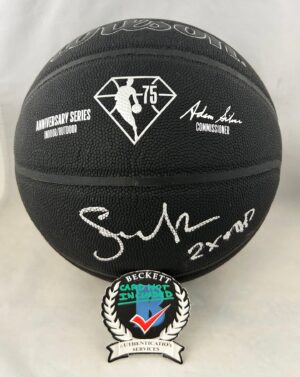 Steve Nash Signed 75th Anniversary Basketball Phoenix Suns Beckett BAS